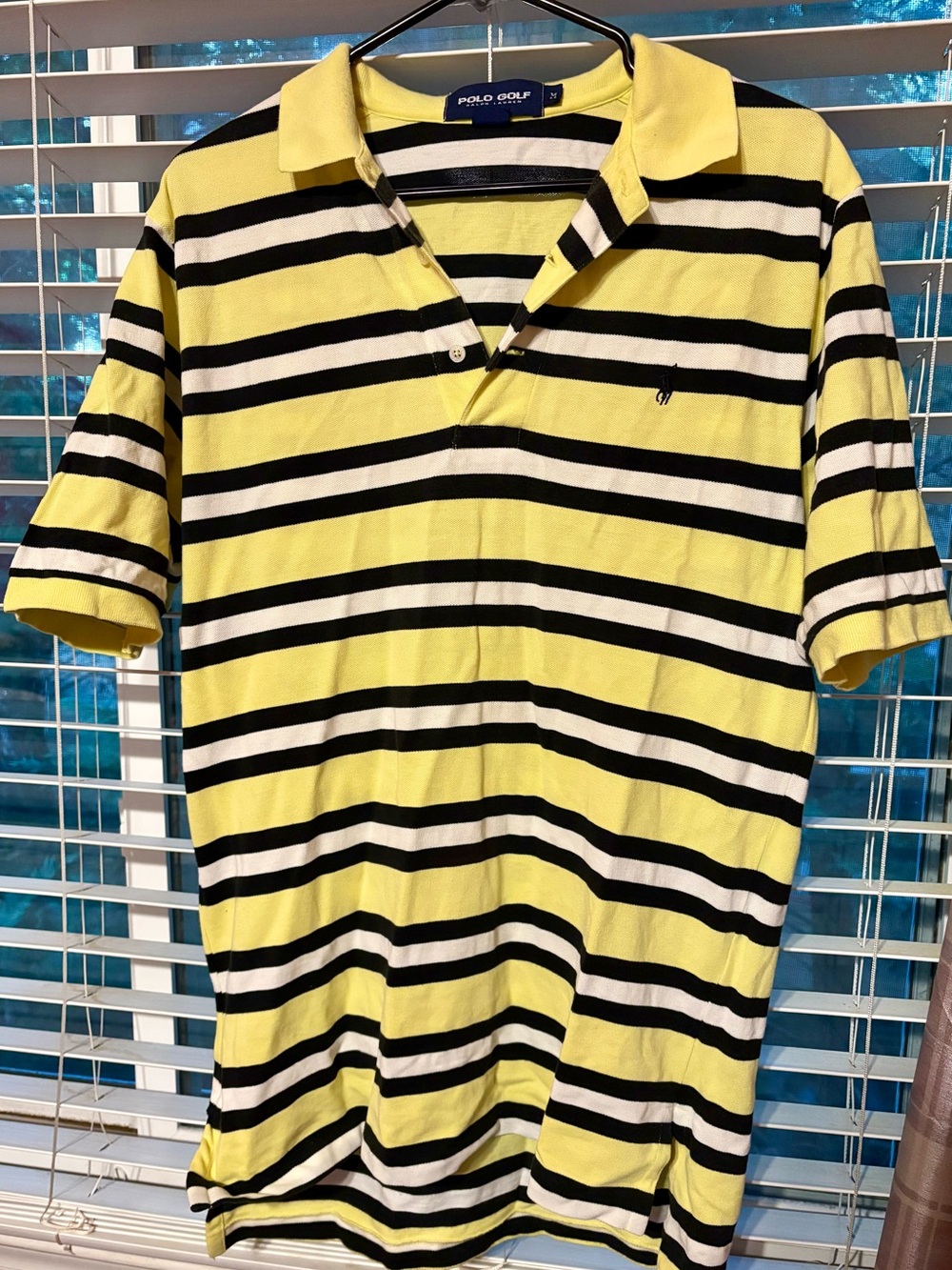 Ralph Lauren Polo Golf Striped Polo - Yellow, Black, White
